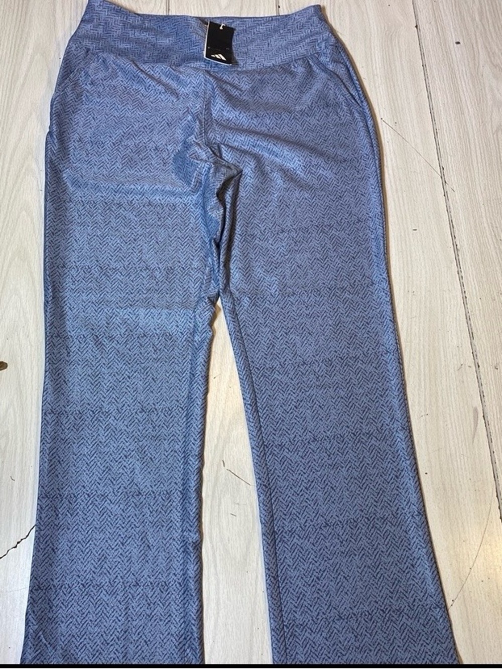 Adidas Ultimate Printed Golf Pants Womens Small Blue Preloved Ink New NWT